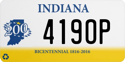 IN license plate 419OP