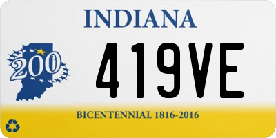 IN license plate 419VE