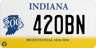 IN license plate 420BN