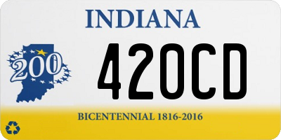 IN license plate 420CD