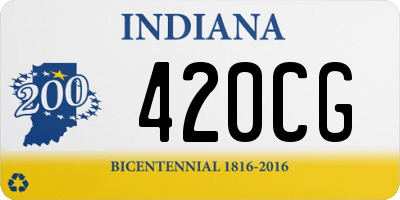 IN license plate 420CG