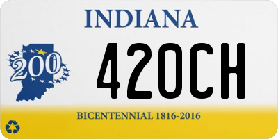 IN license plate 420CH