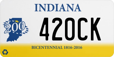 IN license plate 420CK