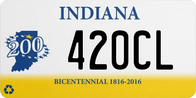 IN license plate 420CL