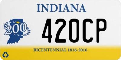 IN license plate 420CP