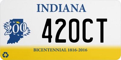 IN license plate 420CT