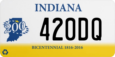 IN license plate 420DQ