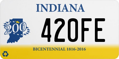 IN license plate 420FE