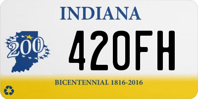 IN license plate 420FH