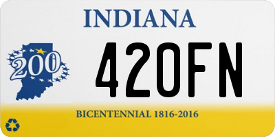 IN license plate 420FN