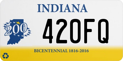 IN license plate 420FQ