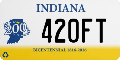 IN license plate 420FT