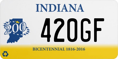 IN license plate 420GF