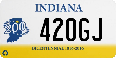 IN license plate 420GJ