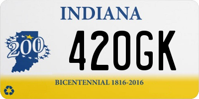 IN license plate 420GK