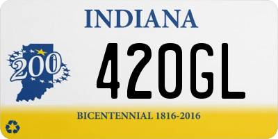 IN license plate 420GL