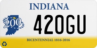 IN license plate 420GU