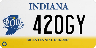 IN license plate 420GY