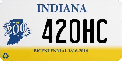 IN license plate 420HC