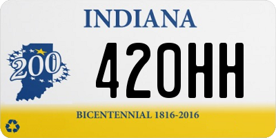 IN license plate 420HH