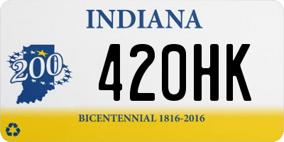 IN license plate 420HK