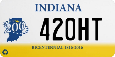 IN license plate 420HT