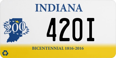 IN license plate 420I