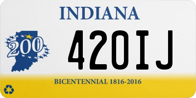 IN license plate 420IJ