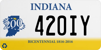 IN license plate 420IY