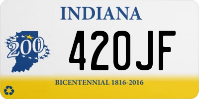 IN license plate 420JF