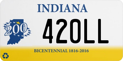 IN license plate 420LL