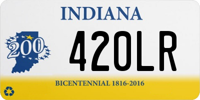 IN license plate 420LR