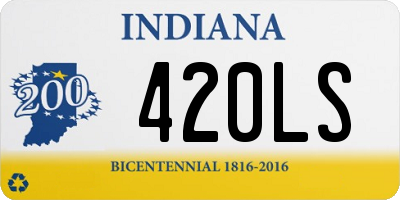 IN license plate 420LS