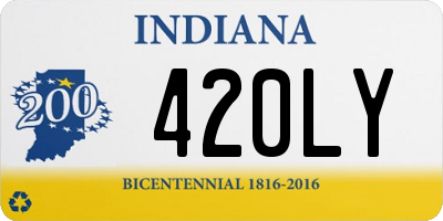 IN license plate 420LY