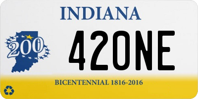 IN license plate 420NE