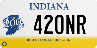 IN license plate 420NR