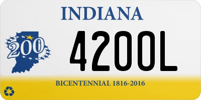 IN license plate 420OL