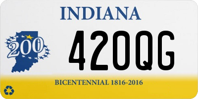 IN license plate 420QG