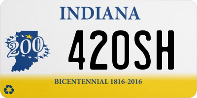 IN license plate 420SH