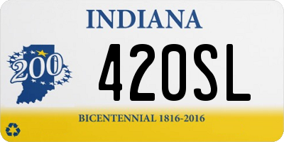 IN license plate 420SL