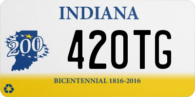 IN license plate 420TG