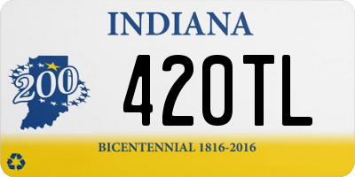 IN license plate 420TL