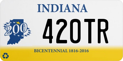 IN license plate 420TR