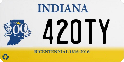 IN license plate 420TY