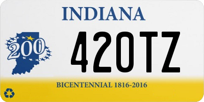 IN license plate 420TZ