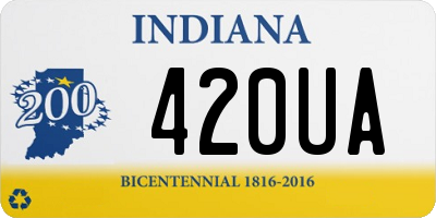 IN license plate 420UA