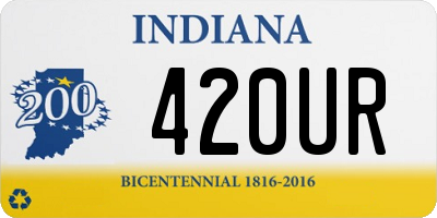 IN license plate 420UR