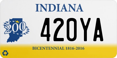 IN license plate 420YA