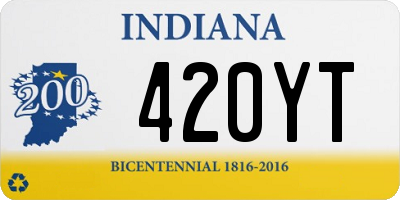 IN license plate 420YT