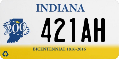 IN license plate 421AH